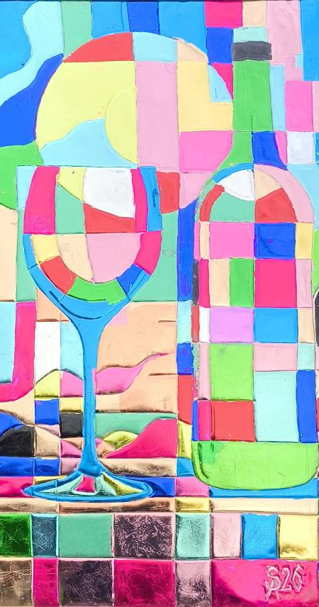 Натюрморт  с бокалом