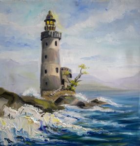 Картина с маяком