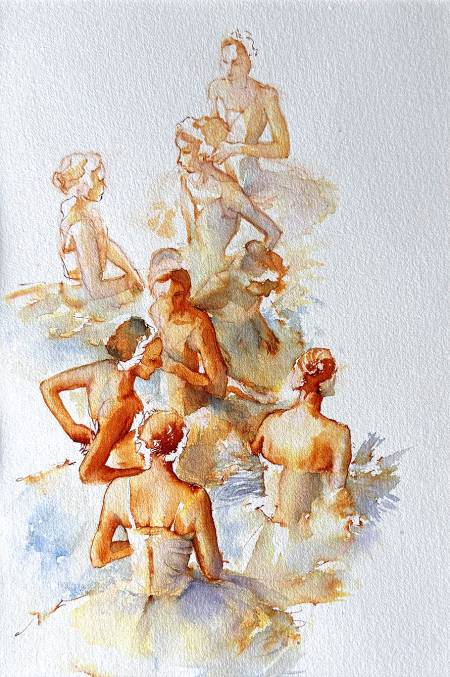 Графика из серии Этюды о балете