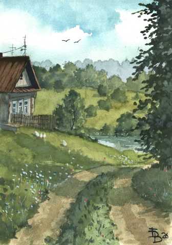 На краю села