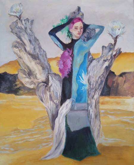 Девушка у дерева