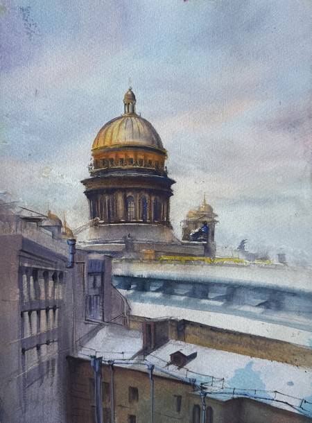 Рассвет над Санкт-Петербургом