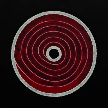 Infusion’ A1 Красно-белая абстракция с узором