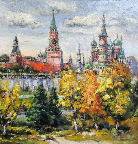 Зарядье. Вид на Кремль.