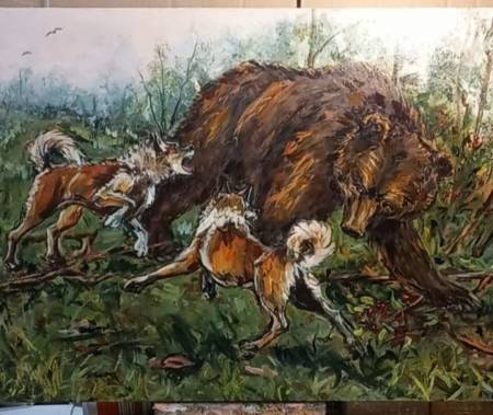 Картина маслом на холсте 