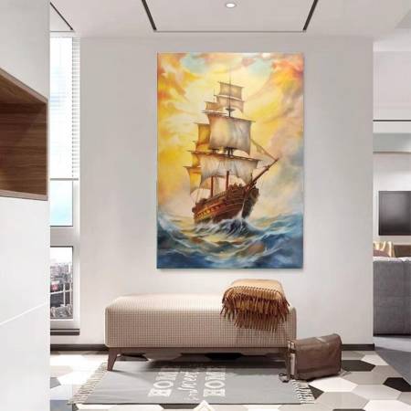 Как выбрать большую картину в современный интерьер