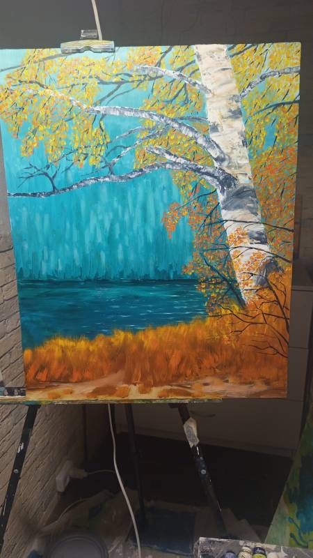 Берёза у воды