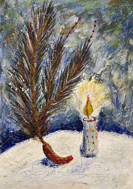 Ель и свеча