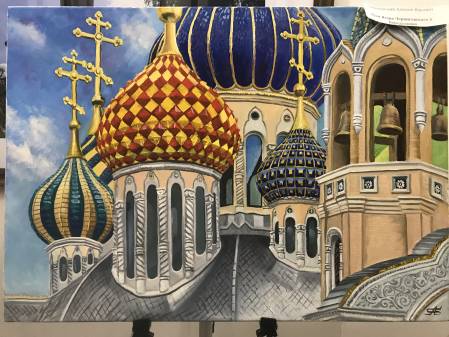 Храм Игоря Черниговского, 2024г. х.м. 70х50