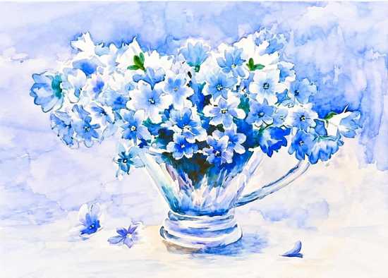 Blue flowers