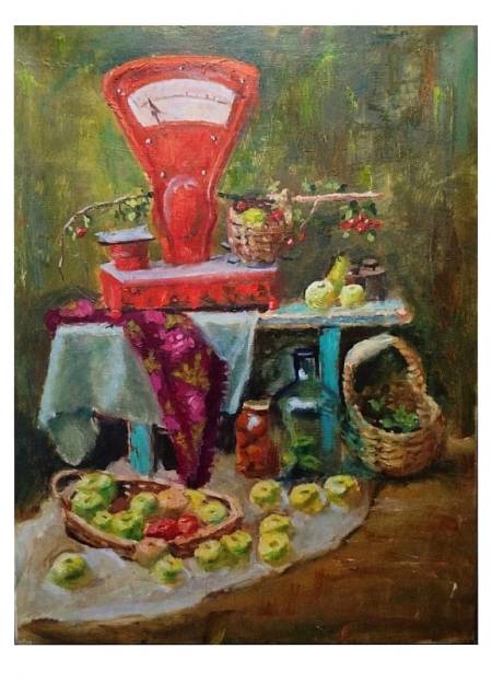 Конец августа, холст, масло