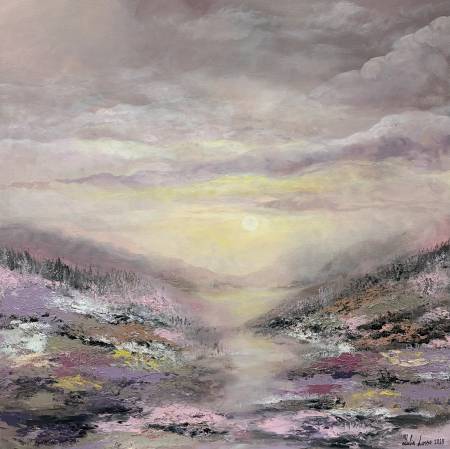 Пейзаж лиловый