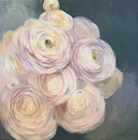 Пудровые цветы