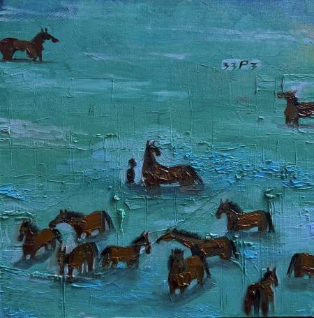 Кони на лазурке