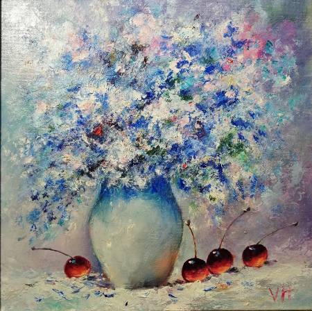 Натюрморт с вишней
