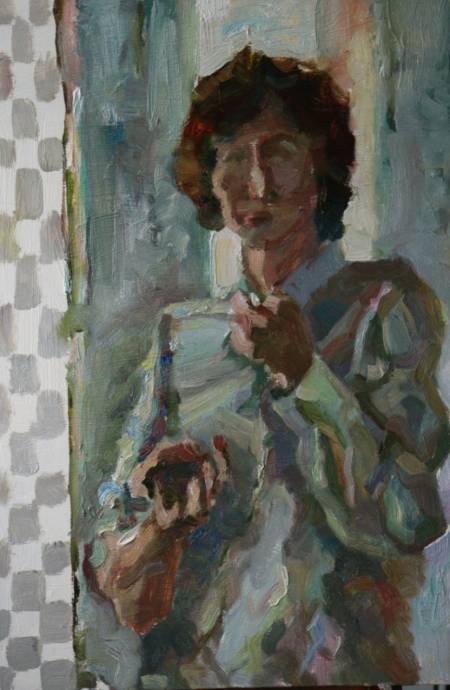 Автопортрет за зеркалом