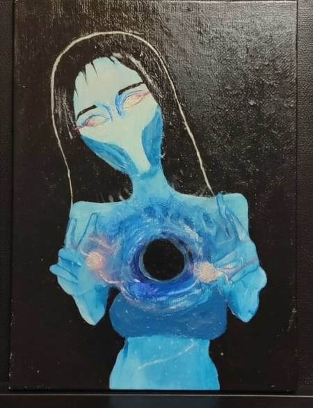 Голубая женщина