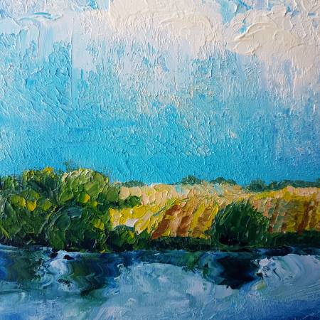 Пейзаж с лошадью