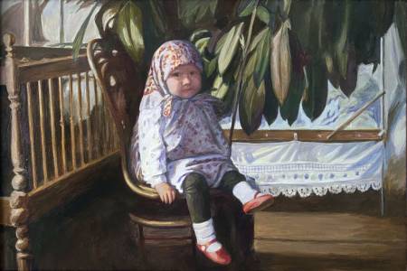 Портрет акрилом на холсте