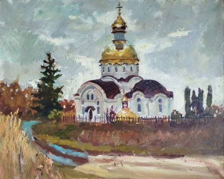 Храм Иоанна Оленевского. 2025 год, масло