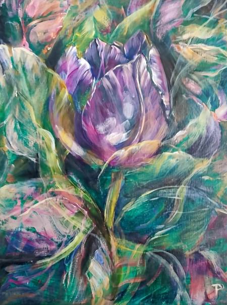 Картина сон о тюльпане