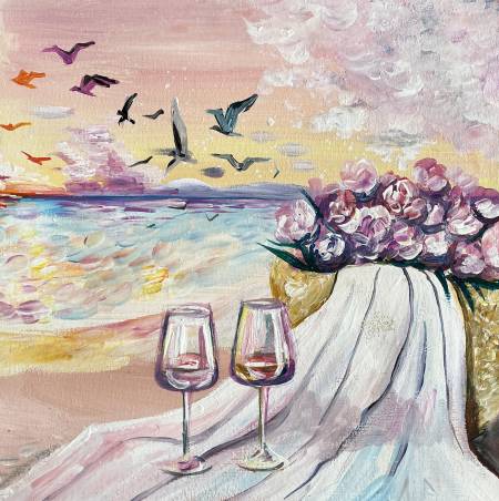 Картина «Розовое вино»