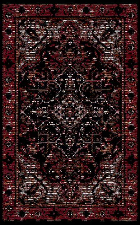 Картина из страз ковёр из 90х