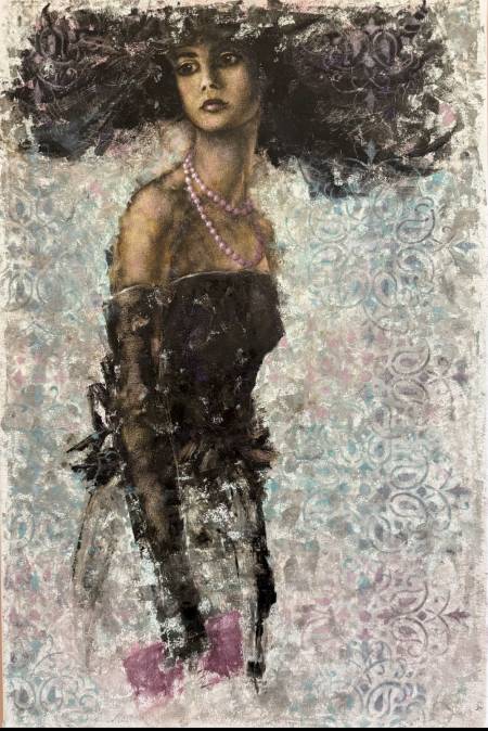 Розовый фамильный жемчуг