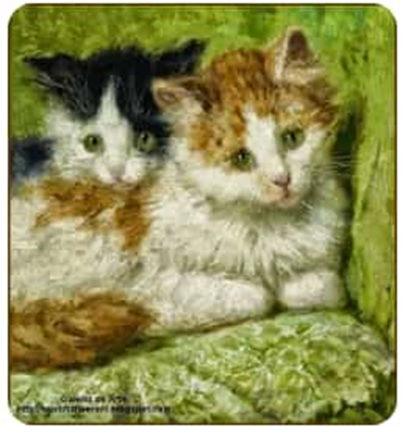 Картина маслом с кошками в Мастера Арт 33