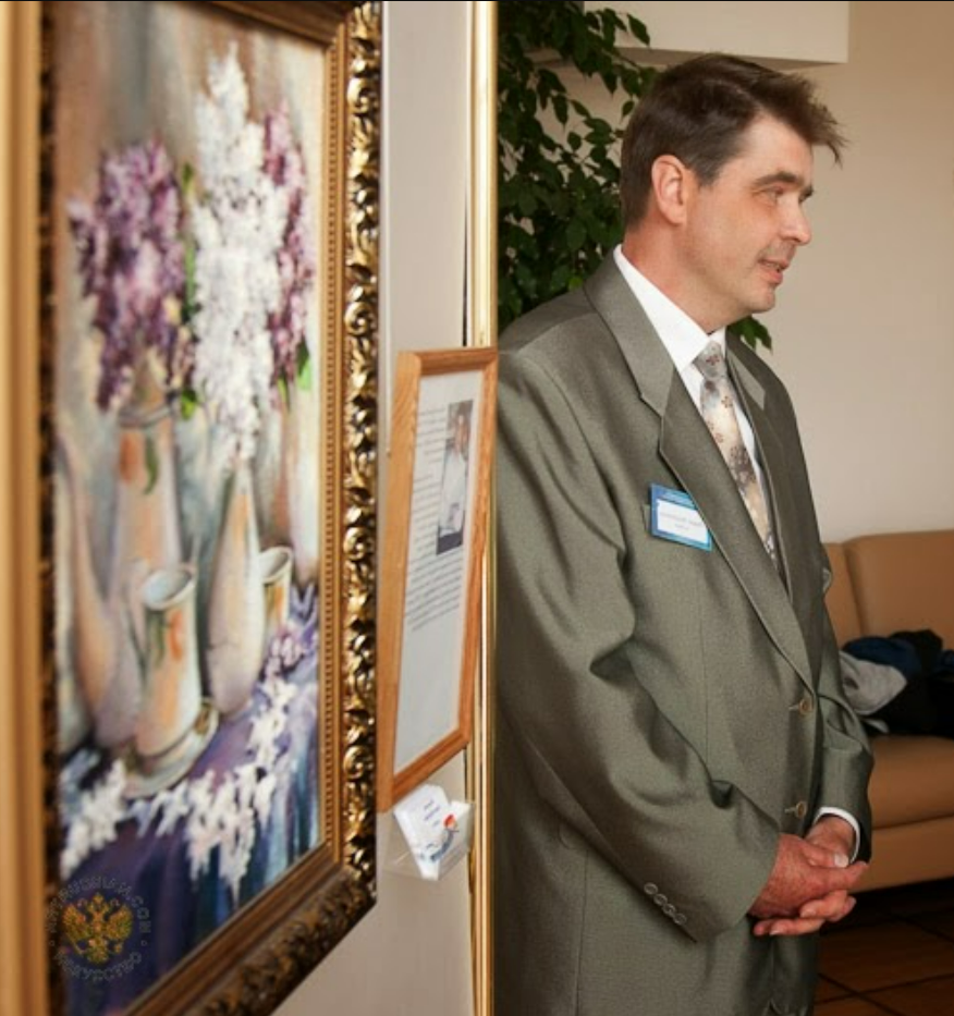 Роман Федосенко на выставке