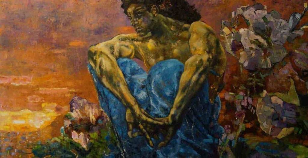 Михаил Врубель «Демон сидящий»