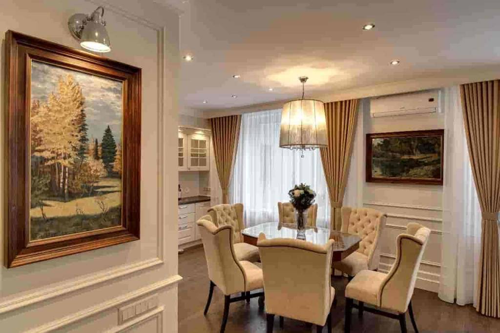 Большое полотно в современном интерьере